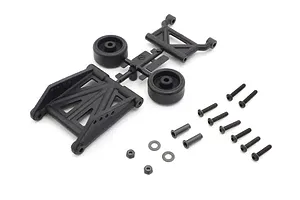 Traxxas 2.2/3.0" Off Road Tyres on Satin Chrome/Red Rims - Glued Wheels 2Pcs