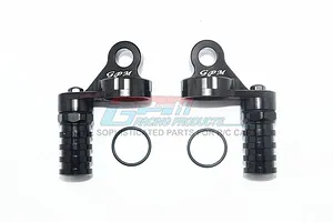 Caster blocks (c-hubs), extreme heavy duty, gray (left &amp; right)/ 3x26mm hinge pins (2)/ 3x15mm BCS (2) (for use with #9182 upgrade kit)