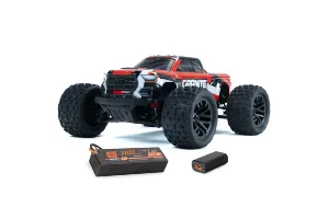 1/18 GRANITE GROM MEGA 380 BRUSHED 4X4 MONSTER TRUCK RTR WITH BATTERY & CHARGER, RED