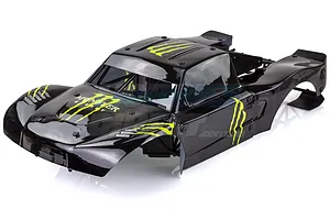 Rovan 5IVE-T Complete Painted Black Body Shell w/ Roll Cage