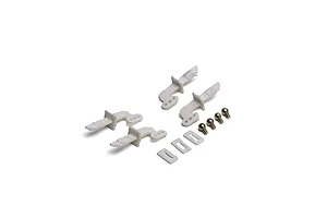 Camber links, front (TUBES charcoal gray-anodized, 7075-T6 aluminum, stronger than titanium) (2) (assembled with rod ends and hollow balls)/ aluminum wrench (1)
