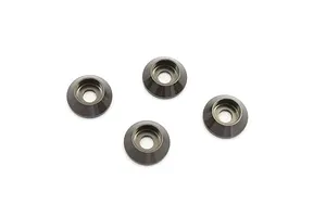 Traxxas 2.2/3.0" Off Road Tyres on Satin Chrome/Red Rims - Glued Wheels 2Pcs