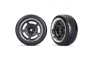 Axial 1.9 Black Rhino Primm Wheels, 12mm Hex, Black, 2pcs