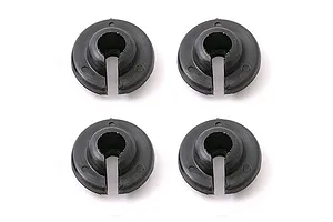 Traxxas 2.2/3.0" Off Road Tyres on Satin Chrome/Red Rims - Glued Wheels 2Pcs