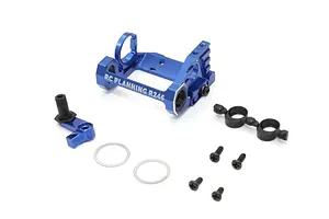 Shock caps, aluminum (gray-anodized), GTX shocks (4)/ spacers (8)