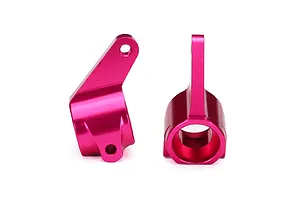 Traxxas 2.2/3.0" Off Road Tyres on Satin Chrome/Red Rims - Glued Wheels 2Pcs