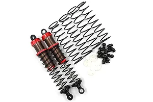 Aluminum Big Bore Go 100mm Damper 2pcs for 1/10 RC Off Road Car Red
