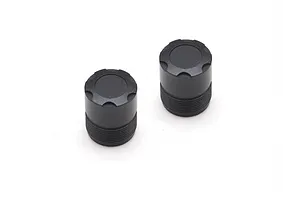 Traxxas 2.2/3.0" Off Road Tyres on Satin Chrome/Red Rims - Glued Wheels 2Pcs