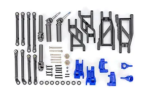 Outer Driveline &amp; Suspension Upgrade Kit, extreme heavy duty, blue (fits Rustler2WD or Stampede2WD)
