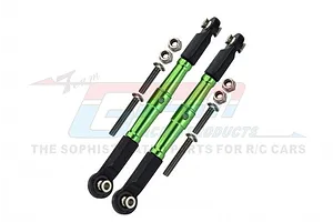 ALUMINUM FRONT TURNBUCKLE FOR STEERING -10PC SET BR162 - GREEN