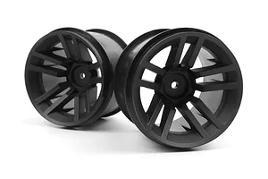 Axial 1.9 Black Rhino Primm Wheels, 12mm Hex, Black, 2pcs