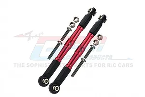 ALUMINUM FRONT TURNBUCKLE FOR STEERING -10PC SET BR162 - RED