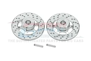 Traxxas 2.2/3.0" Off Road Tyres on Satin Chrome/Red Rims - Glued Wheels 2Pcs