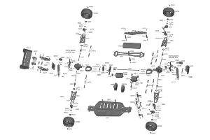 HSP HSP Cheetah RC Buggy Electric 4WD 1 10 Scale RTR RC Parts Exploded Diagrams